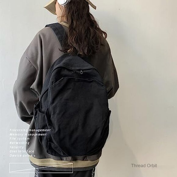 Large Canvas Travel Backpack for Work and Daily Use main image 7